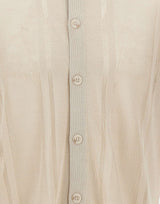 PAOLO PECORA Camicia in maglia di misto seta BEIGE Uomo 