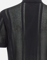 PAOLO PECORA Camicia in maglia di misto seta BLACK Uomo 
