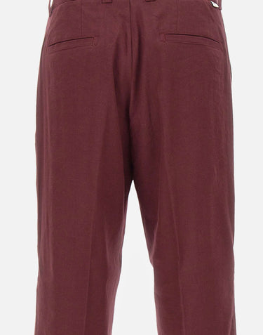 Pantaloni in misto lino loose fit B0733632 4469 PAOLO PECORA 
