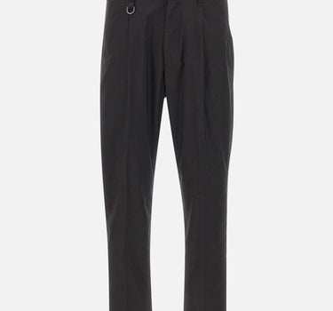 PAOLO PECORA Pantaloni chino relaxed fit BLACK Uomo 
