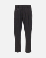 PAOLO PECORA Pantaloni chino relaxed fit BLACK Uomo 