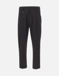 PAOLO PECORA Pantaloni chino relaxed fit BLACK Uomo 