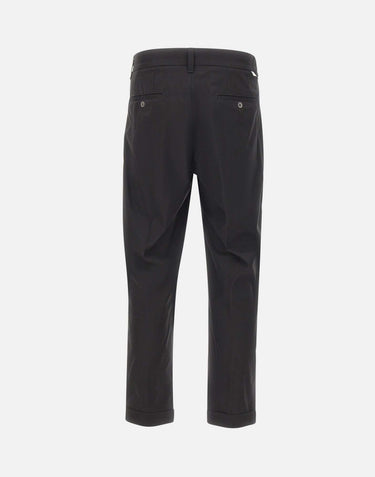 PAOLO PECORA Pantaloni chino relaxed fit BLACK Uomo 
