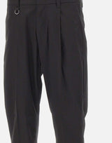 PAOLO PECORA Pantaloni chino relaxed fit BLACK Uomo 