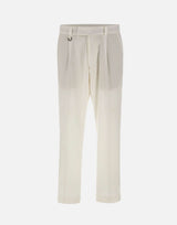 PAOLO PECORA Pantaloni "Duomo" relaxed fit WHITE Uomo 