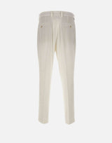 PAOLO PECORA Pantaloni "Duomo" relaxed fit WHITE Uomo 
