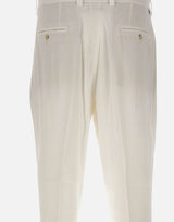 PAOLO PECORA Pantaloni "Duomo" relaxed fit WHITE Uomo 