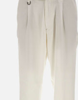 PAOLO PECORA Pantaloni "Duomo" relaxed fit WHITE Uomo 