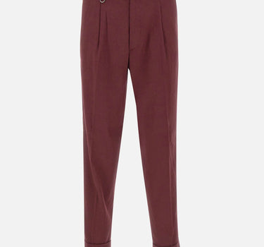 PAOLO PECORA Pantaloni "Duomo" relaxed fit RED Uomo 