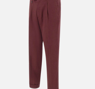 PAOLO PECORA Pantaloni "Duomo" relaxed fit RED Uomo 