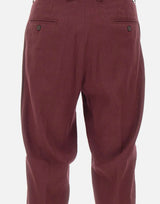 PAOLO PECORA Pantaloni "Duomo" relaxed fit RED Uomo 