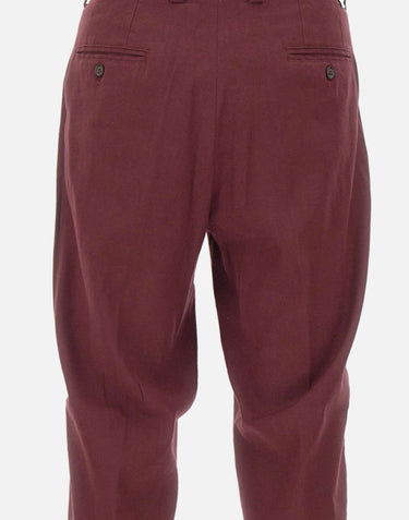 PAOLO PECORA Pantaloni "Duomo" relaxed fit RED Uomo 