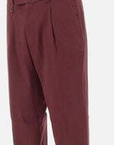 PAOLO PECORA Pantaloni "Duomo" relaxed fit RED Uomo 
