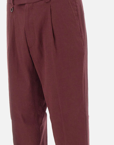 PAOLO PECORA Pantaloni "Duomo" relaxed fit RED Uomo 