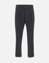 PAOLO PECORA Pantaloni "Duomo" relaxed fit BLACK Uomo 