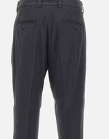 PAOLO PECORA Pantaloni "Duomo" relaxed fit BLACK Uomo 