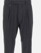 PAOLO PECORA Pantaloni "Duomo" relaxed fit BLACK Uomo 