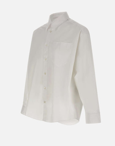 PAOLO PECORA Camicia over in cotone WHITE Uomo 