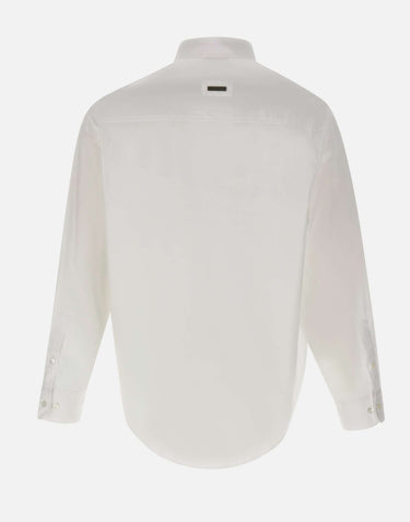 PAOLO PECORA Camicia over in cotone WHITE Uomo 
