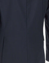 PAOLO PECORA Giacca doppiopetto in misto cotone BLUE Uomo 