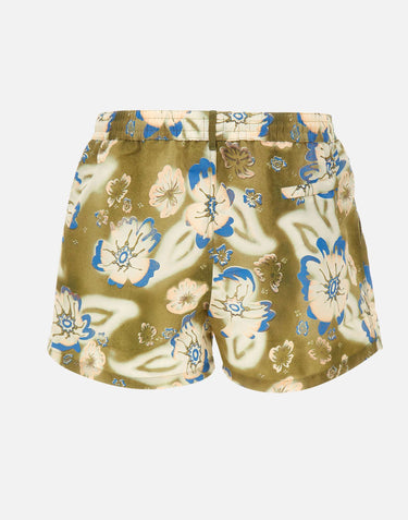 PAUL SMITH Costume da bagno "Riso Floral" GREEN Uomo 