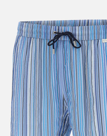 PAUL SMITH Costume da bagno "Jacquard Signature" BLUE Uomo 