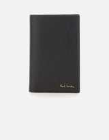 PAUL SMITH Portafogli in pelle con interno a strisce BLACK Uomo 