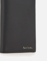 PAUL SMITH Portafogli in pelle con interno a strisce BLACK Uomo 