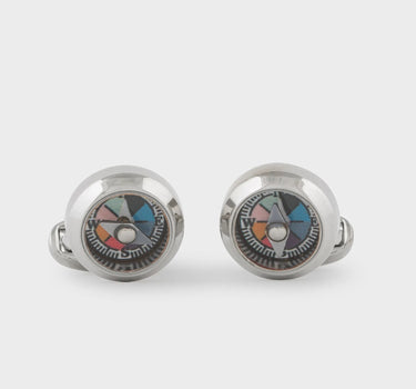 PAUL SMITH Gemelli "Bussola" SILVER Uomo 