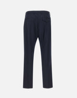 PAUL SMITH Pantaloni gessati in lana BLUE Uomo 