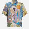 PAUL SMITH Camicia in misto viscosa stampata MULTICOLOR Uomo 
