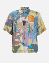 PAUL SMITH Camicia in misto viscosa stampata MULTICOLOR Uomo 