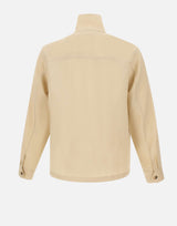 PAUL SMITH Giacca in lino con tasche applicate e coulisse BEIGE Uomo 