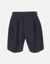 PAUL SMITH Shorts in lino BLUE Uomo 