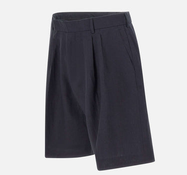 PAUL SMITH Shorts in lino BLUE Uomo 