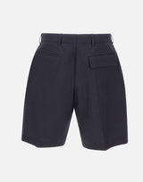 PAUL SMITH Shorts in lino BLUE Uomo 