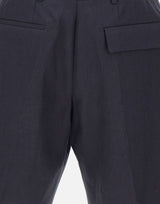 PAUL SMITH Shorts in lino BLUE Uomo 
