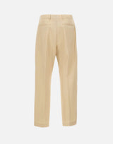 PAUL SMITH Pantaloni in lino a vestibilità affusolata BEIGE Uomo 