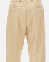 PAUL SMITH Pantaloni in lino a vestibilità affusolata BEIGE Uomo 