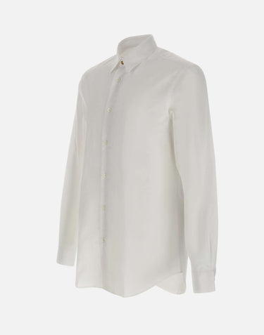 PAUL SMITH Camicia in cotone regular fit WHITE Uomo 