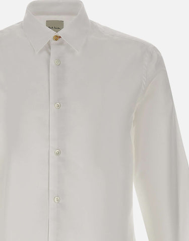 PAUL SMITH Camicia in cotone regular fit WHITE Uomo 