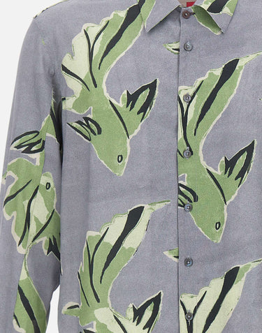 PAUL SMITH Camicia oversize stampata MULTICOLOR Uomo 