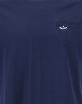 T-shirt in cotone con taschino 25411007 013 PAUL&SHARK 
