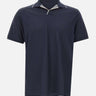 PAUL&SHARK Polo open collar in misto seta e cotone BLUE Uomo 
