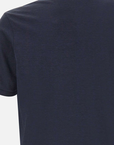 PAUL&SHARK Polo open collar in misto seta e cotone BLUE Uomo 