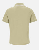 PAUL&SHARK Polo open collar in misto seta e cotone GREEN Uomo 
