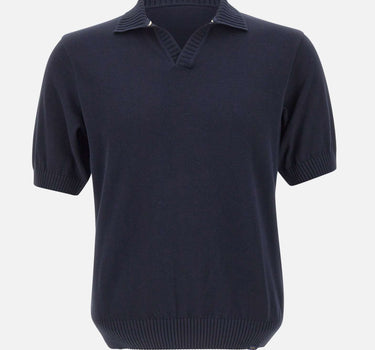 PAUL&SHARK Polo open collar in cotone BLUE Uomo 