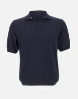 PAUL&SHARK Polo open collar in cotone BLUE Uomo 