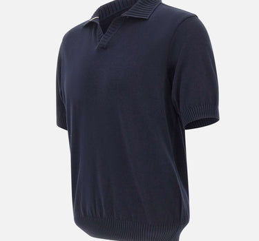 PAUL&SHARK Polo open collar in cotone BLUE Uomo 
