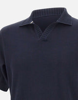 PAUL&SHARK Polo open collar in cotone BLUE Uomo 